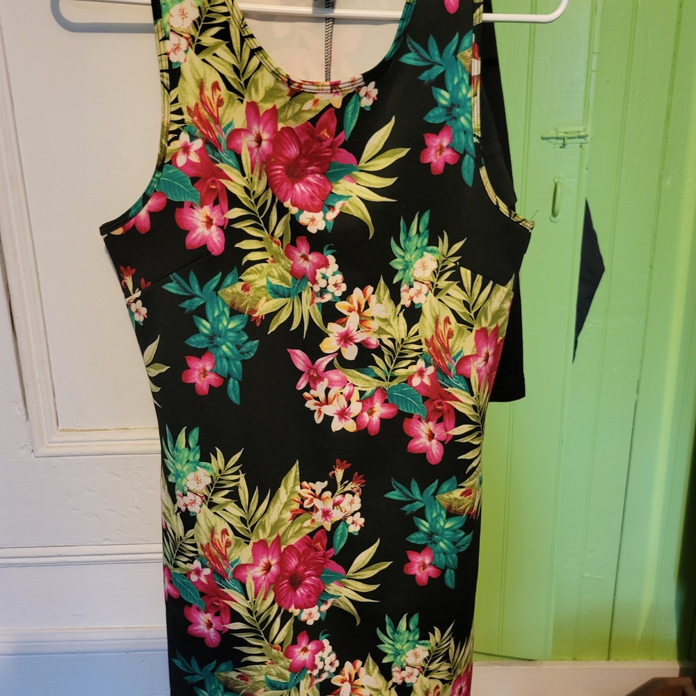 Forever 21 Black Floral Mini Dress